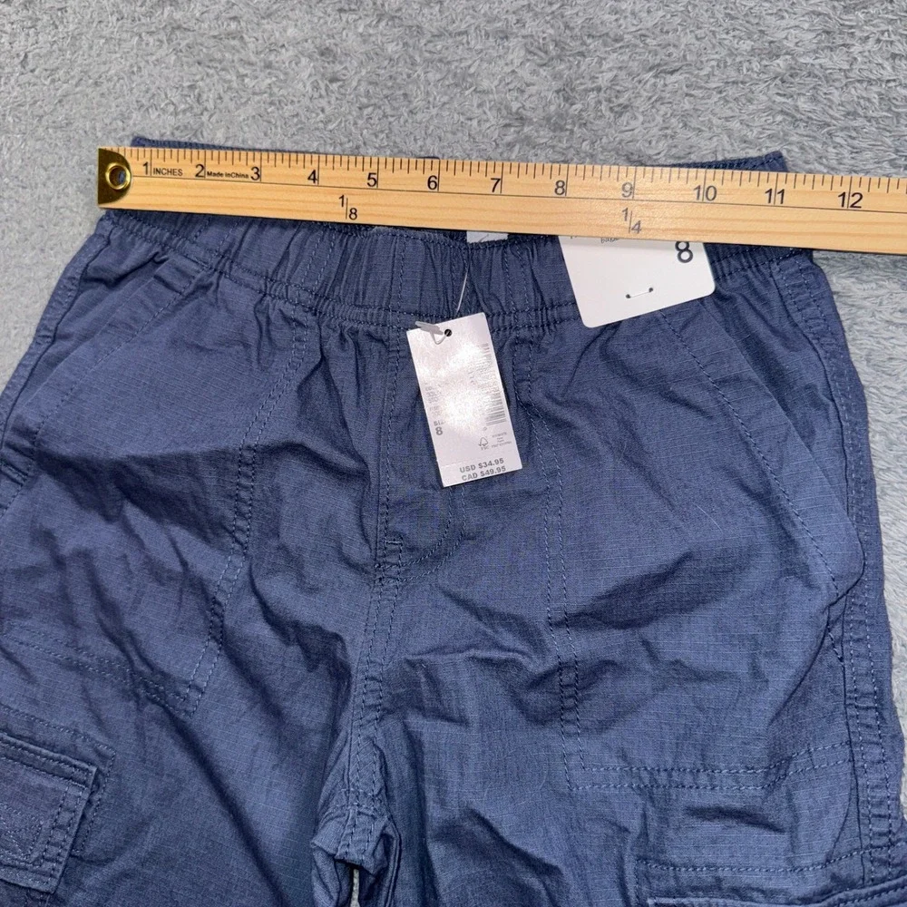 The Children's Place Baggy Cargo Pants Size 8 Stonewear Blue Boys New With Tags
